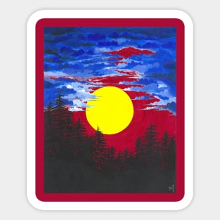 Red Skies Sticker